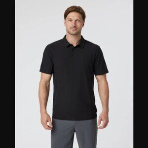 Vuori Men's Strato Tech Polo Shade Black Size XL Retail Price $68.00